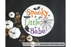 Spooky Little Babe SVG, Halloween Baby SVG, Halloween SVG Product Image 1