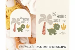 Big brother saurus SVG, Dinosaur Svg, Baby SVG, Dino Svg, Product Image 1