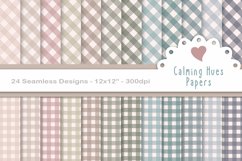Calming hues planner papers, seamless scrapbook paper Product Image 1