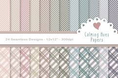 Calming hues planner papers, seamless scrapbook paper Product Image 1