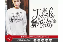 Jingle Bells Svg, Christmas SVG, Winter SVG, Santa svg, PNG Product Image 3