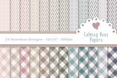 Calming hues planner papers, seamless scrapbook paper Product Image 1