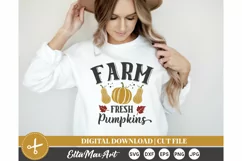 Farm fresh pumpkins SVG, Fall svg, Autumn SVG, Pumpkin Svg, Product Image 3