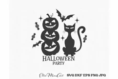 Halloween party Svg, Halloween Svg, Halloween sign Svg, PNG Product Image 2