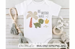 Big brother saurus SVG, Dinosaur Svg, Baby SVG, Dino Svg, Product Image 3