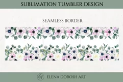 Anemones Flowers Tumbler Sublimation 20oz|Floral design Product Image 3
