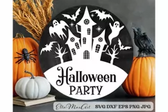 Halloween party Svg, Halloween Svg, Halloween sign Svg, PNG Product Image 1