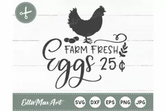 Farm fresh Eggs SVG, Farm Svg File, Chicken SVG Cut File, Product Image 2