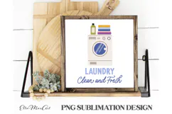 Laundry clean and fresh, Laundry PNG, Washing PNG, Dry PNG Product Image 1
