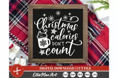 Christmas calories don't count SVG, Christmas Pot Holder Svg Product Image 2