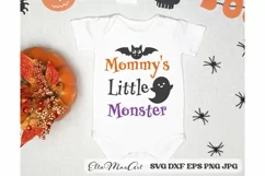 Mommys Little Monster SVG, Halloween Baby SVG, Halloween SVG Product Image 2