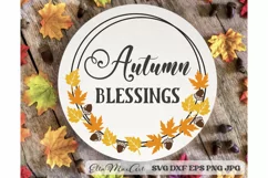Autumn Blessings Svg, Fall Svg, Autumn Svg, Autumn Quote Product Image 2