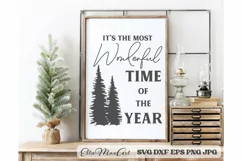 Its the most wonderful time of the year, Merry Christmas SVG Product Image 1