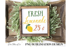 Fresh Lemonade 25 cent PNG lemonade PNG Summer PNG Product Image 1