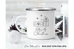 Holly Jolly Christmas, Merry Christmas SVG, Christmas quote Product Image 2