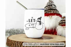 Let it snow SVG, Merry Christmas SVG, Christmas quote SVG, Product Image 3