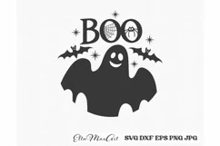 Boo Svg, Halloween Svg, Halloween sign Svg, Round Sign Svg, Product Image 2