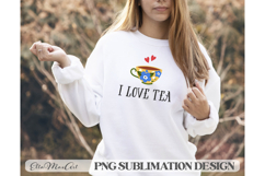I love tea, PNG files, Tea PNG, Tea quote PNG Product Image 2