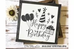 Happy Birthday SVG, Birthday SVG, Birthday party Svg, Cake Product Image 2