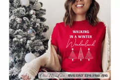 Walking in a winter wonderland, Merry Christmas SVG, Winter Product Image 2