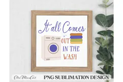 It all comes out in the wash, Laundry PNG, Washing PNG, Product Image 1