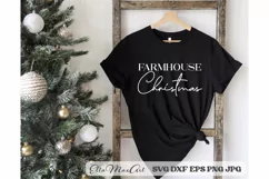 Farmhouse Christmas, Merry Christmas SVG, Christmas quote Product Image 1