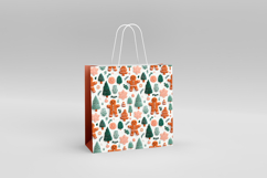 4 Happy Christmas Seamless Patterns, Xmas Digital Paper PNG Product Image 2