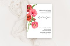 Poppies Clipart, Floral bouquets for wedding invitations Product Image 2