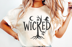 Wicked PNG, Halloween PNG, Retro Halloween png, Spooky Art, Product Image 2