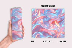 Christmas Holographic Pattern Tumbler Wrap Sublimation 20 oz Product Image 2