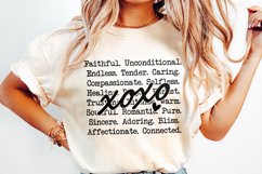 xoxo words png, Romantic Valentines Day png, Love Product Image 2