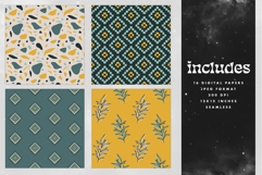 16 Sage &amp; Gold Seamless Patterns Product Image 2