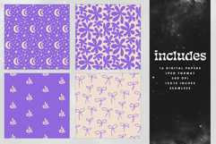 16 Ivory &amp; Lilac Seamless Patterns Product Image 2