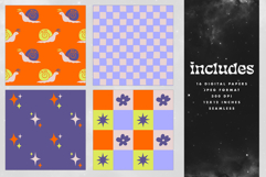 16 Neon Spring Seamless Patterns Product Image 2