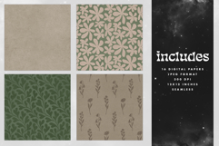 Green Kraft Seamless Patterns - 16 JPEG Patterns Product Image 2