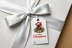 4 Christmas Dog Gift Tags, Printable Christmas Gift Tags PNG Product Image 2