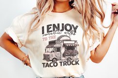 Romantic Walks to Taco Truck PNG, Valentines Day PNG, Taco Product Image 2