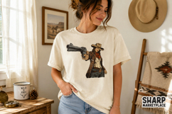 Vintage Western Line Art Design With Rustic Rodeo Mood, Product Image 2