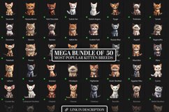 Delightful Cat Breeds Watercolor Bundle - PNG, Sublimation Product Image 4