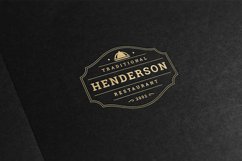 Vintage restaurant frame logotype Product Image 2