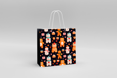 4 Cute Christmas Animal Seamless Patterns, Digital Paper PNG Product Image 2