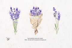 Lavender Bouquets Clipart PNG/ Wedding clipart Product Image 3