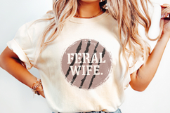 Feral Wife Typography Design PNG, Digital Download, Product Image 2