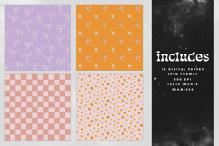 16 Lilac &amp; Clementine Seamless Patterns Product Image 2