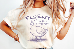 Fluent in Fowl Language PNG, Funny Duck png, Farm Life png, Product Image 2