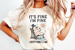 It&#039;s Fine I&#039;m Fine Everything&#039;s Fine PNG, Funny Melting Product Image 2