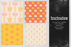 Citrine Floral Seamless Pattern Set Product Image 2