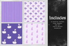 Lilac Coquette Seamless Patterns - 16 JPEG Patterns Product Image 2