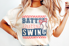 Retro Baseball PNG, Batter Batter Swing Baseball Mom Art, Product Image 2