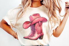 Coquette Cowgirl PNG, Western Valentine Sublimation, Product Image 2